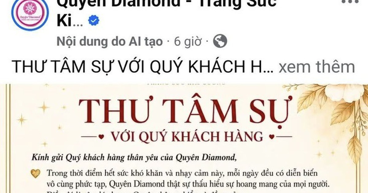 Khẳng định bám trụ đến cùng, tiệm kim cương gửi "thư tâm sự" đến khách