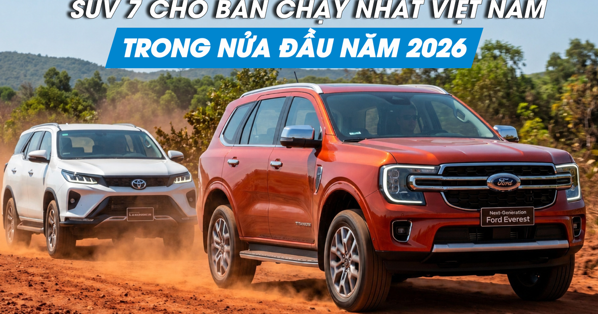Ford Everest áp đảo đối thủ trong phân khúc SUV 7 chỗ tại Việt Nam