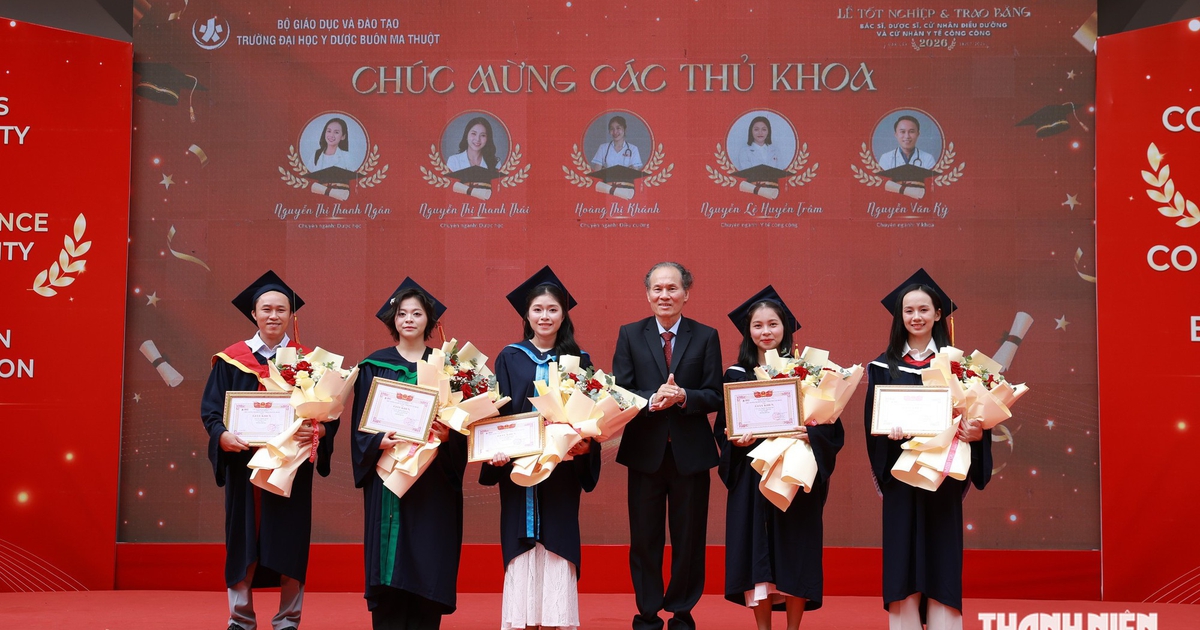 93% sinh viên Trường ĐH Y dược Buôn Ma Thuột tốt nghiệp loại khá, giỏi