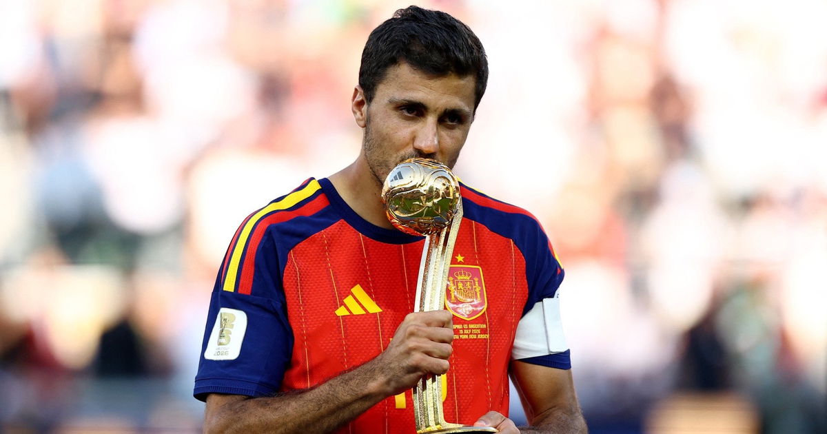 Rodri vượt Messi giành Quả bóng vàng World Cup 2026, lập kỷ lục vô tiền khoáng hậu