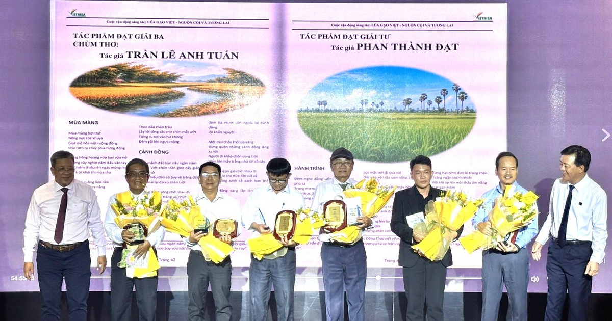 Nhạc sĩ Đặng Quang Vinh bất ngờ nhận giải lớn về lúa gạo Việt