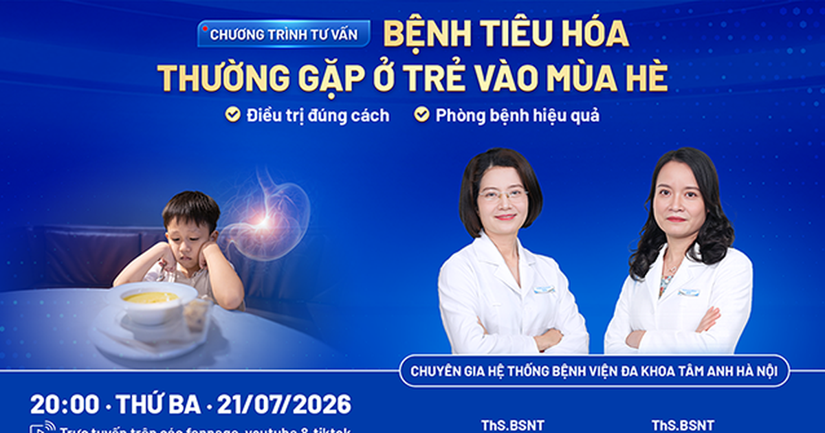 Bệnh tiêu hóa thường gặp ở trẻ vào mùa hè