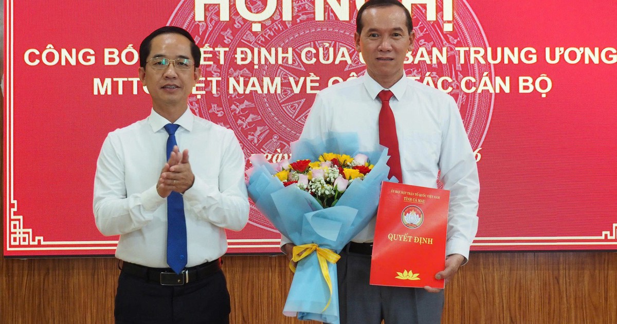 Ông Lý Công Bắc giữ chức Phó chủ tịch MTTQ Việt Nam tỉnh Cà Mau