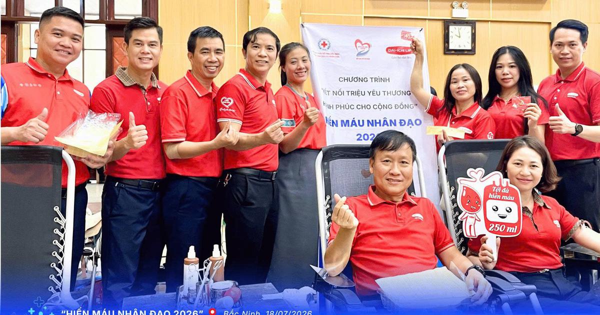 Dai-ichi Life Việt Nam lan tỏa y&ecirc;u thương với hiến m&aacute;u nh&acirc;n đạo 2026 tại Bắc Ninh