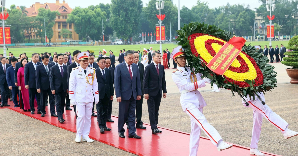 Lãnh đạo Đảng, Nhà nước vào Lăng viếng Chủ tịch Hồ Chí Minh
