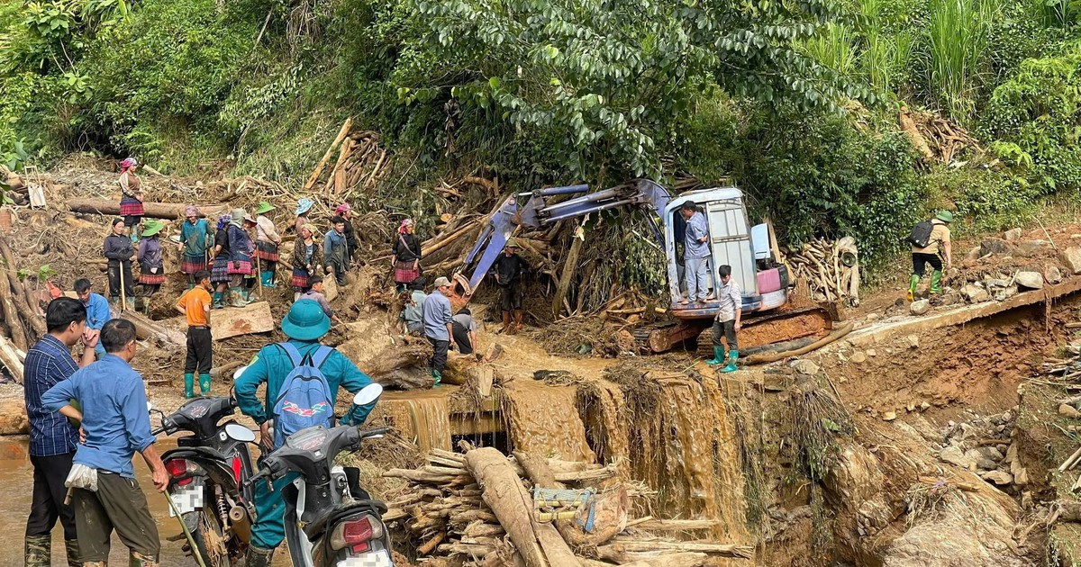 Mưa lũ gây thiệt hại lớn ở xã Lao Chải, nhiều người dân bị cô lập
