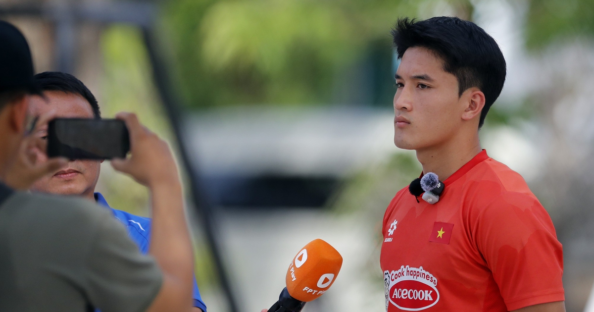 Sao trẻ U.23 Ngọc Mỹ khát khao được thầy Kim trao suất đá chính đội tuyển Việt Nam