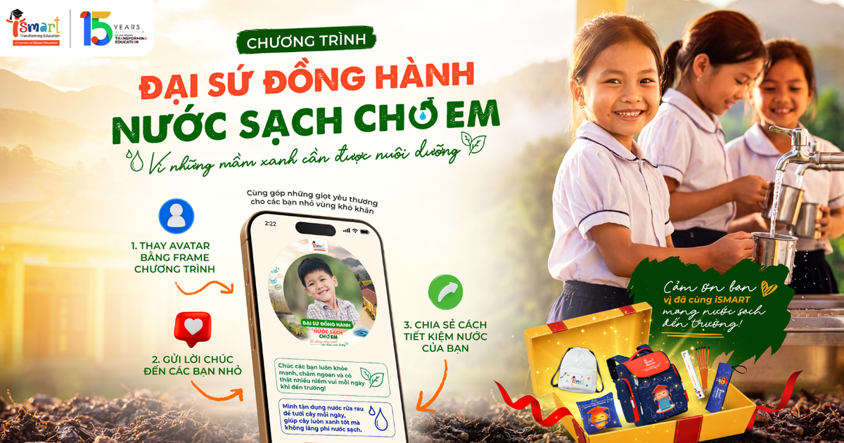 Từ tiếng nói thế hệ Alpha đến hành động vì nước sạch học đường