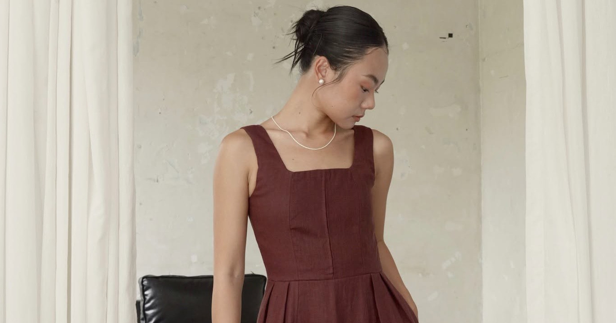 Năng động xuống phố với đầm không tay đẹp dịu dàng