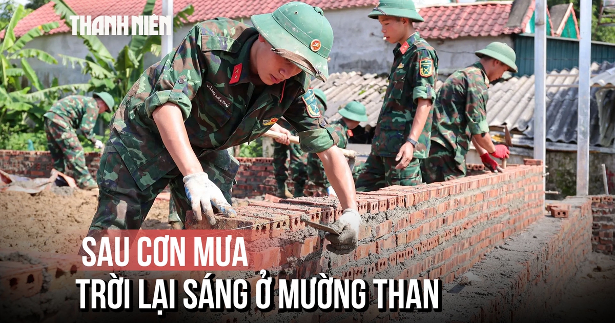Mường Than hồi sinh sau lũ: Những móng nhà đầu tiên được dựng lên