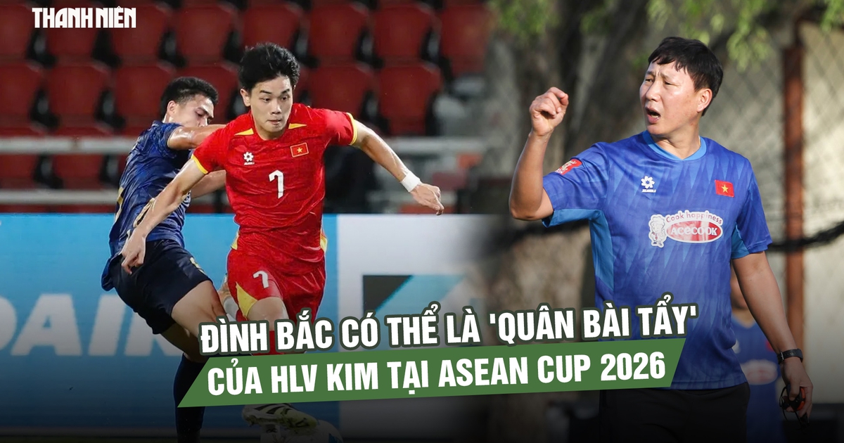 Đình Bắc có thể là 'quân bài tẩy' của HLV Kim Sang-sik tại ASEAN Cup 2026