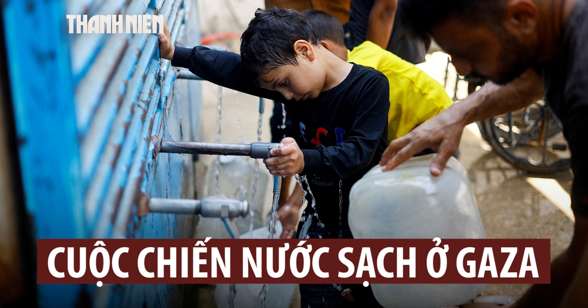 Khủng hoảng y tế nghiêm trọng ở Gaza qua hành trình tìm nước sạch hằng ngày
