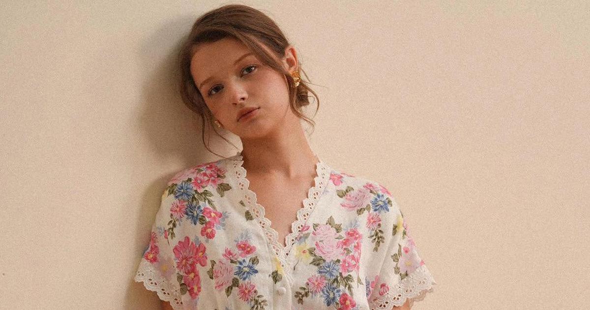 Váy linen suông họa tiết dịu dàng nhất mùa