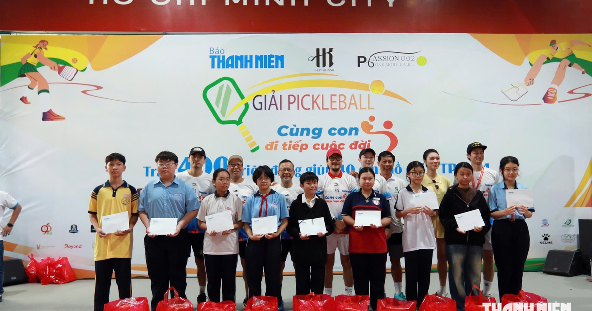 Báo Thanh Niên tổ chức mùa 5 giải pickleball Cùng con đi tiếp cuộc đời