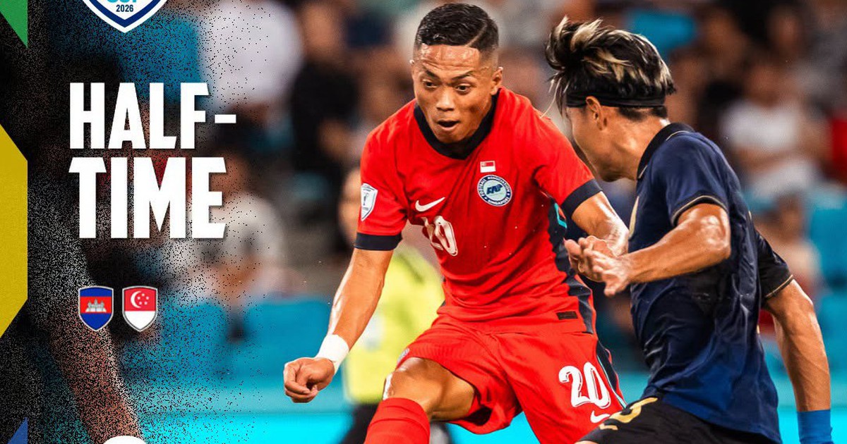 ASEAN Cup 2026: Singapore thắng nghẹt thở Campuchia 2-1 ở phút 90+12