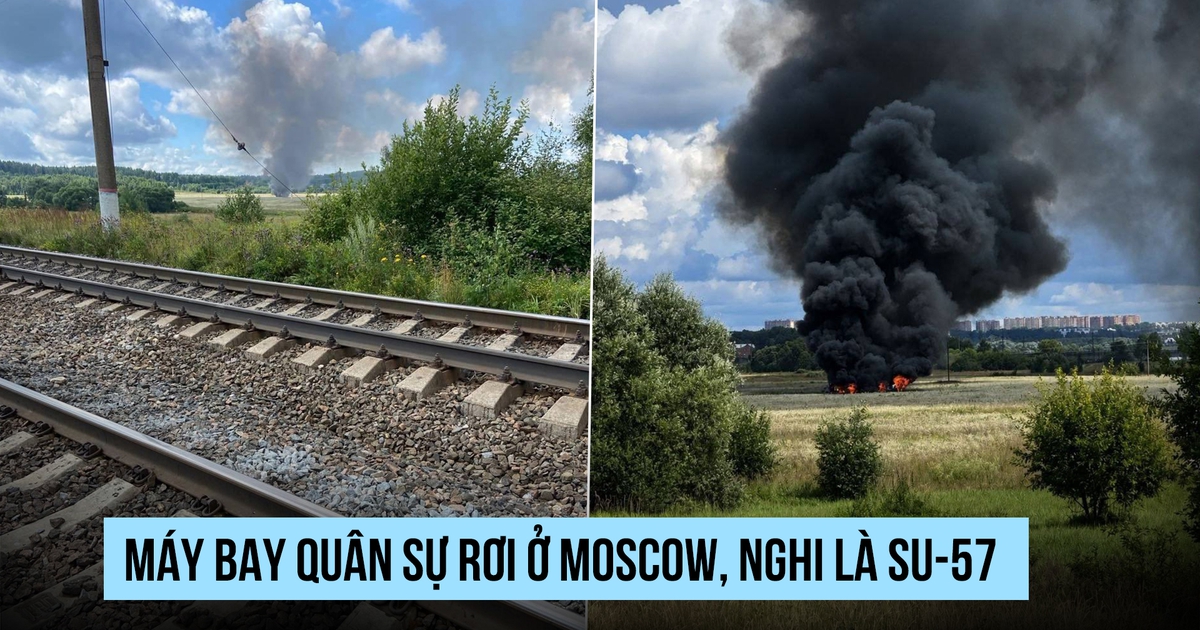 Máy bay quân sự rơi ở tỉnh Moscow, nghi là Su-57