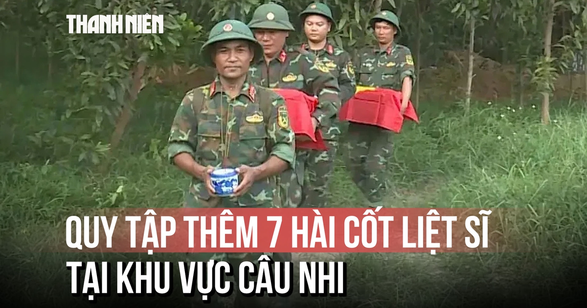 Quảng Trị: Tìm kiếm, quy tập thêm 7 hài cốt liệt sĩ tại khu vực Câu Nhi