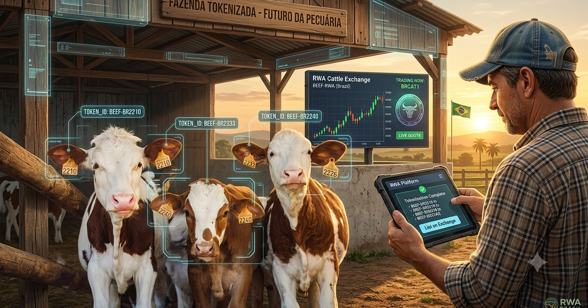 Nông dân Brazil mã hóa bò sữa đưa lên sàn chứng khoán