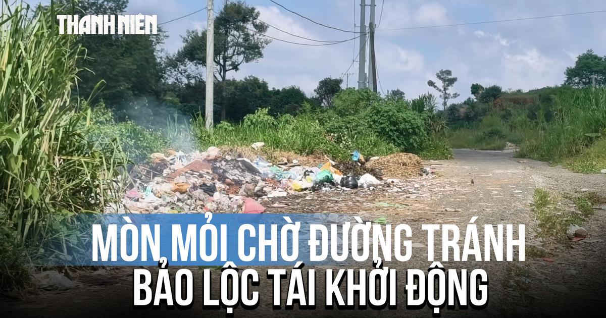 Tuyến đường tránh hơn 800 tỉ đồng ở Lâm Đồng hư hỏng sau nhiều năm ngưng thi công