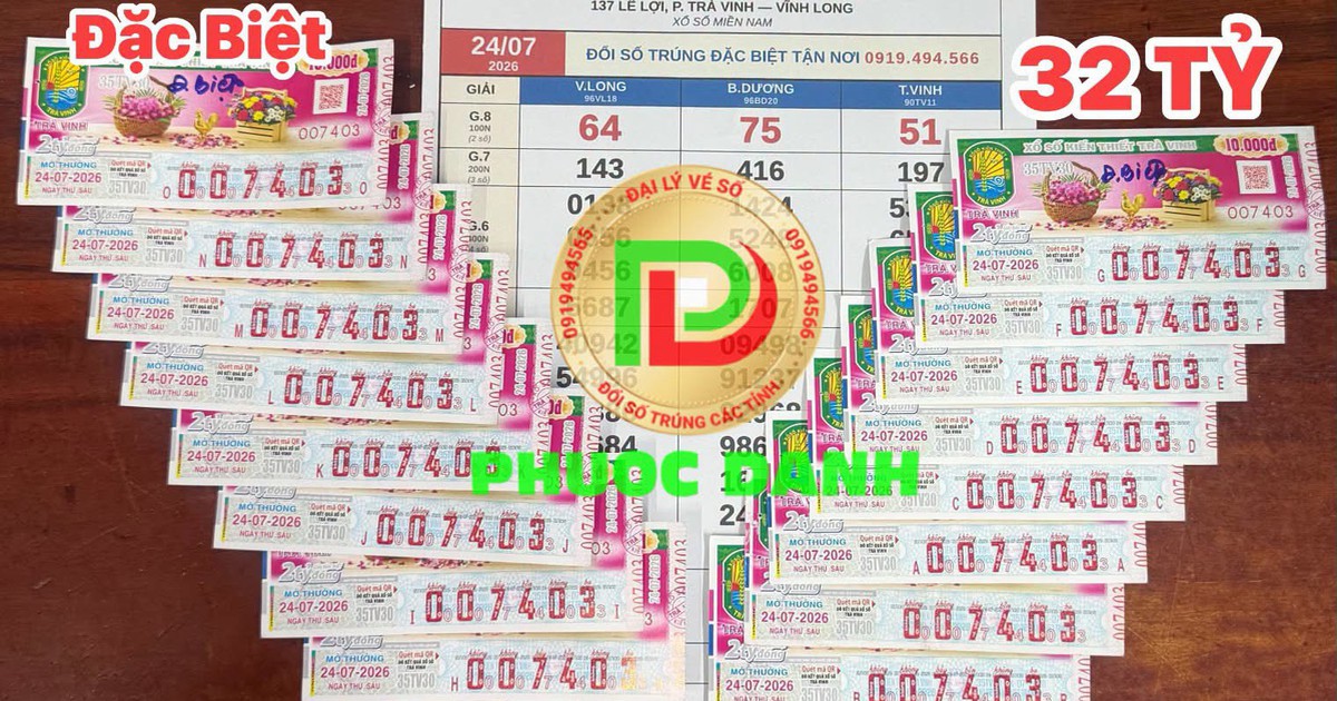 Mua vé số lúc nghỉ trưa, thợ hồ trúng độc đắc 32 tỉ xổ số miền Nam