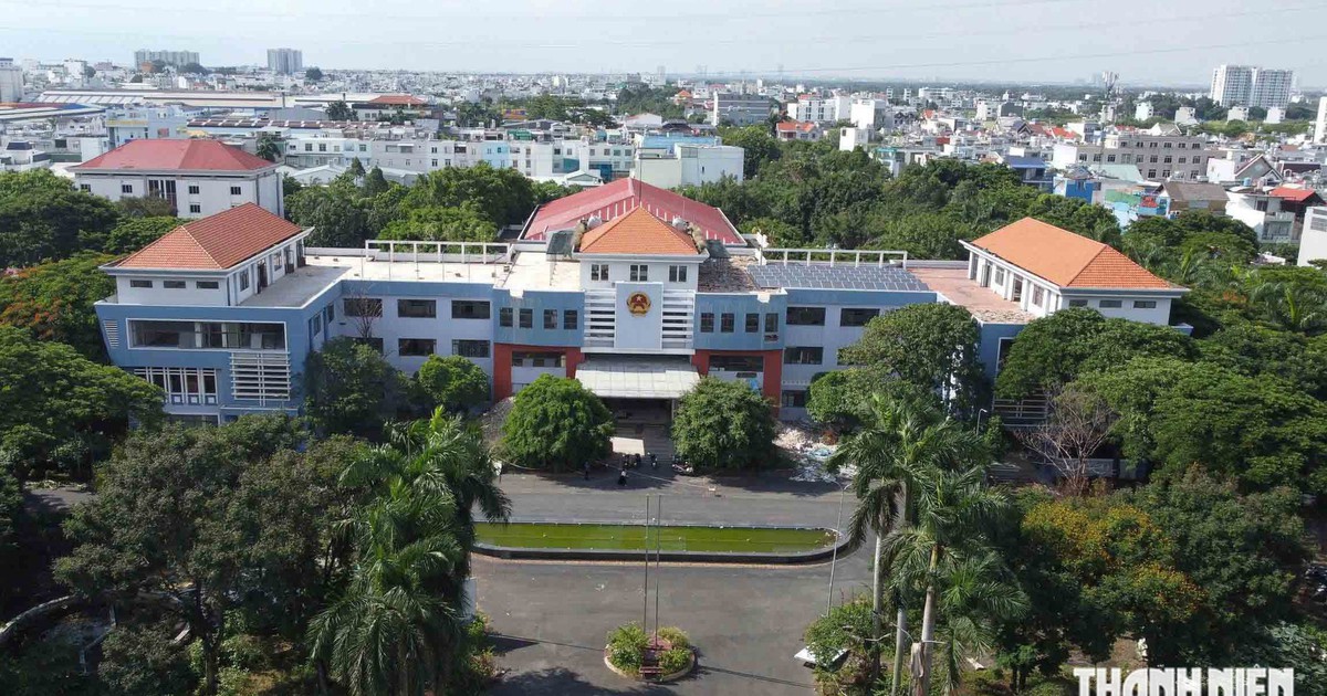 Ngôi trường mang tên liệt sĩ Lê Thị Riêng được cải tạo từ trụ sở UBND cũ