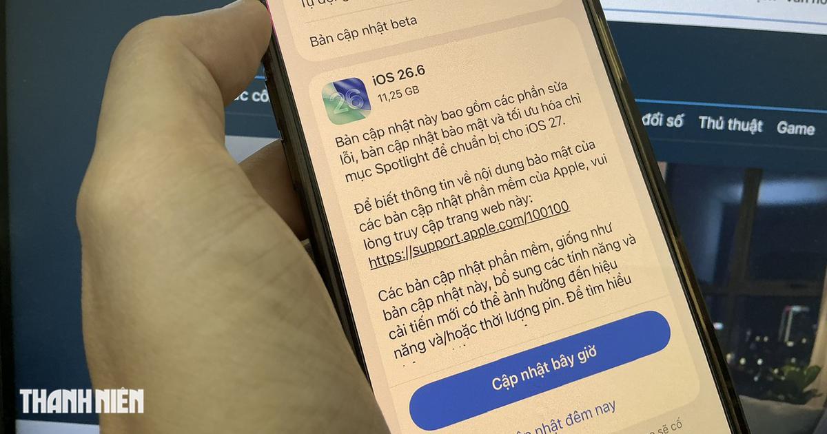 iOS 26.6 chính thức ra mắt với 3 thay đổi đáng chú ý