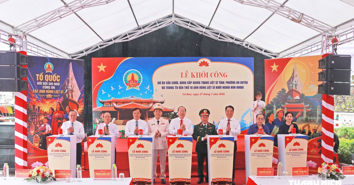 C&agrave; Mau: Hơn 35 tỉ đồng tr&ugrave;ng tu 2 c&ocirc;ng tr&igrave;nh tri &acirc;n dịp 27.7