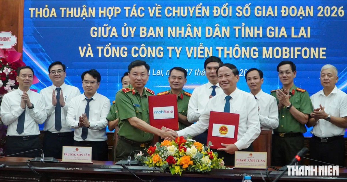Gia Lai hợp tác MobiFone chuyển đổi số giai đoạn 2026 - 2030