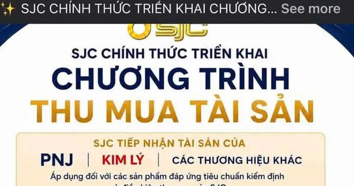 Giả mạo Công ty SJC thu mua kim cương thương hiệu khác