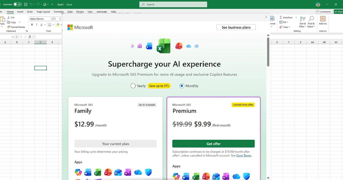 Mất tiền mua Microsoft Office, người dùng vẫn bị làm phiền bởi quảng cáo