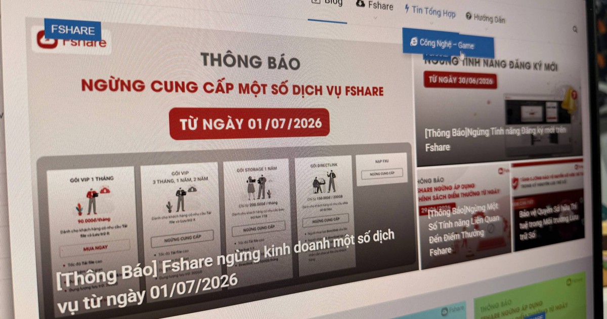 Điều gì đang xảy ra với Fshare và các dịch vụ lưu trữ trực tuyến?