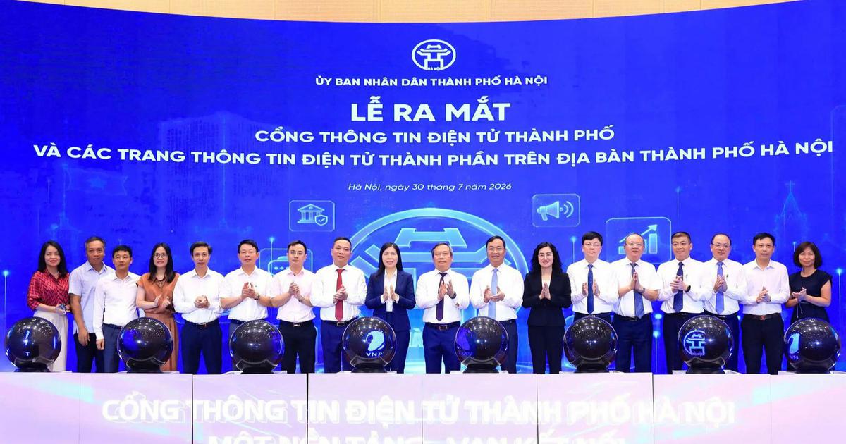 Hà Nội ra mắt Cổng thông tin điện tử, tăng tương tác với người dân