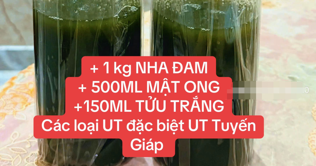 Nha đam, mật ong pha rượu trắng có thực sự 'trị' được ung thư?
