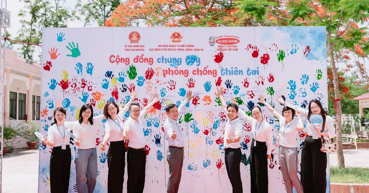 Acecook Việt Nam chung tay xây dựng cộng đồng chủ động trước thiên tai