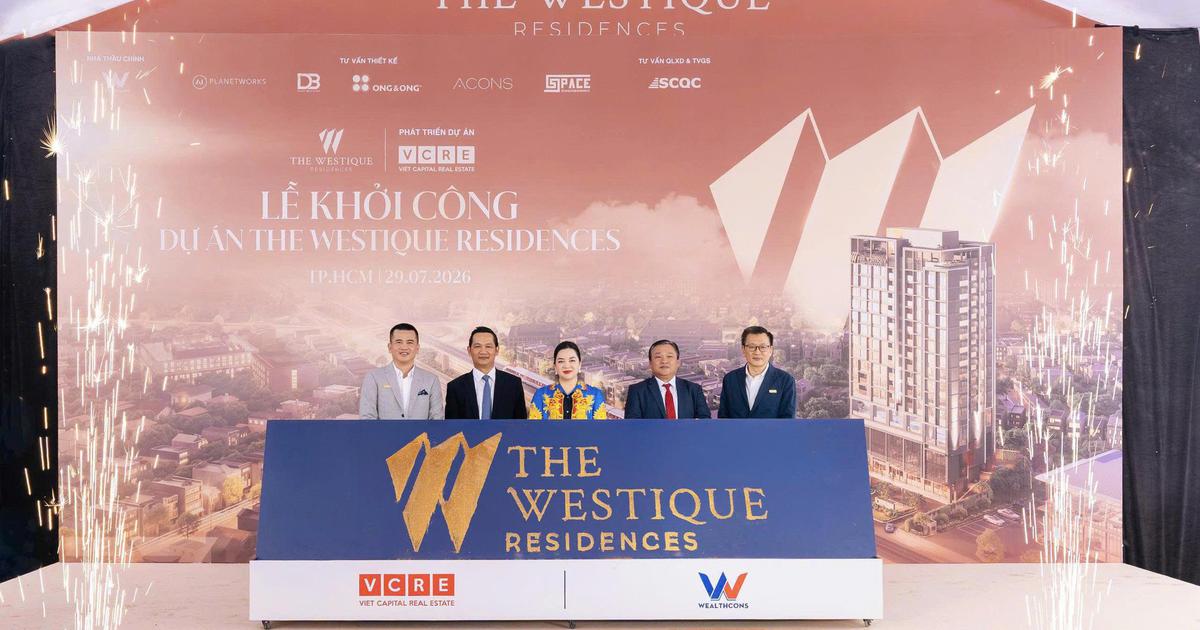 VCRE khởi công The Westique Residences: dòng căn hộ boutique cao cấp khan hiếm tại khu Tây