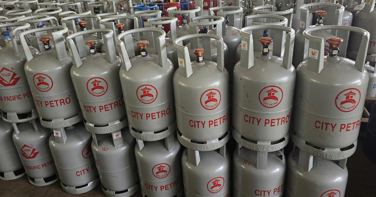 Tháng 8: Giá gas tăng gần 150.000 đồng/bình 50kg