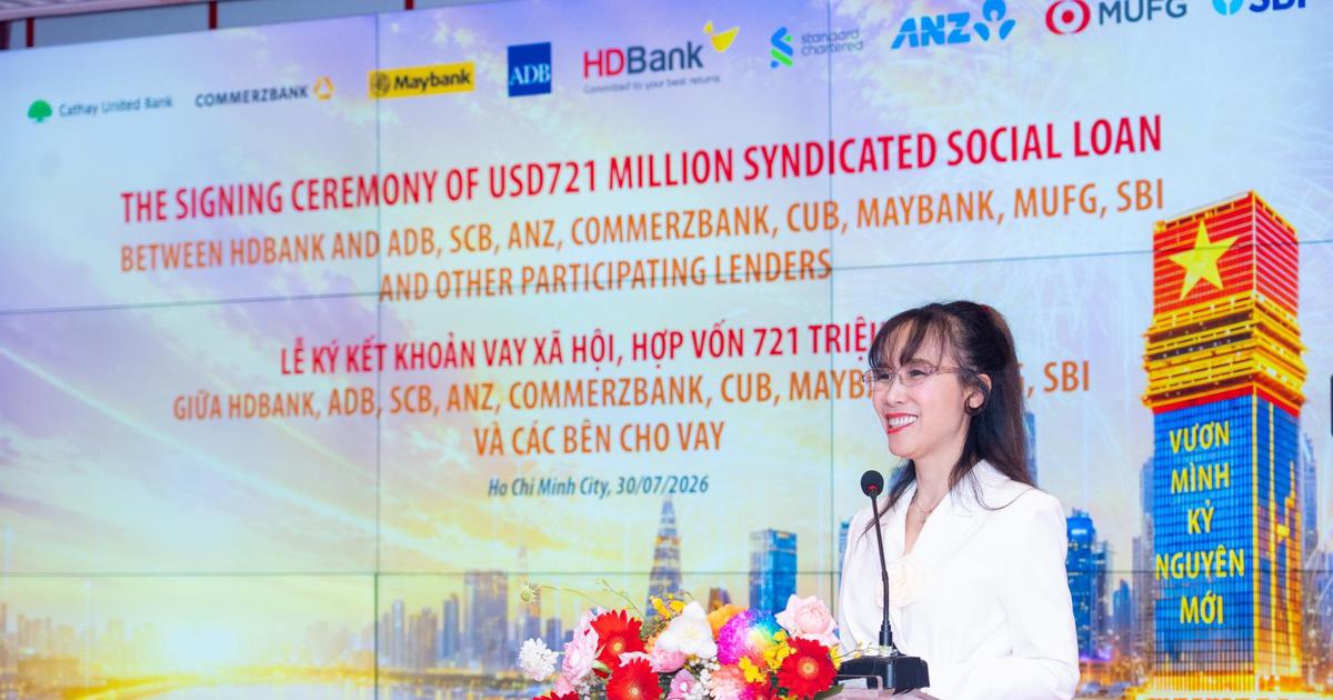 HDBank lập kỷ lục với khoản vay xã hội, bền vững hợp vốn quốc tế