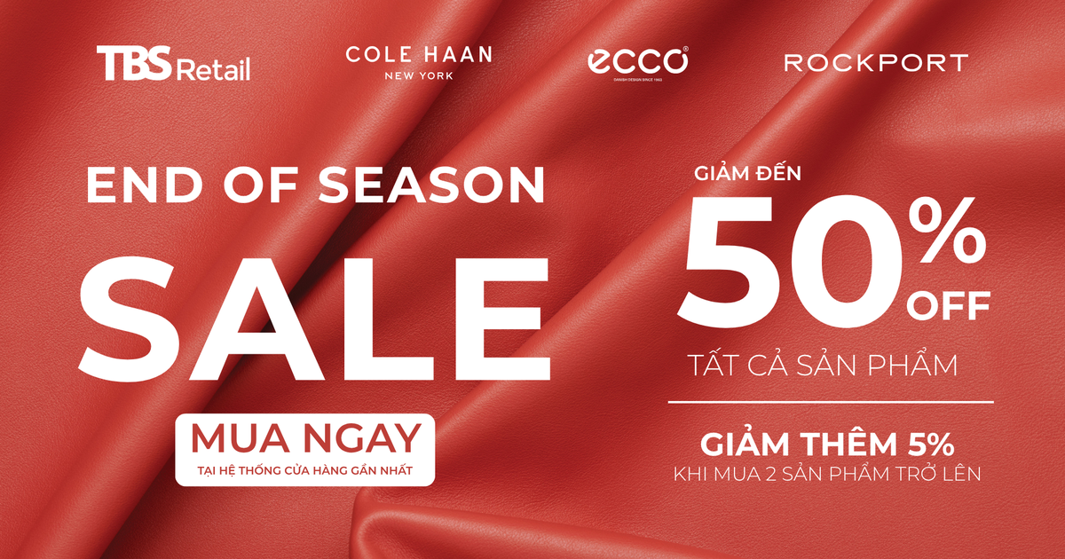 End of Season Sale: Ưu đãi đến 50%
