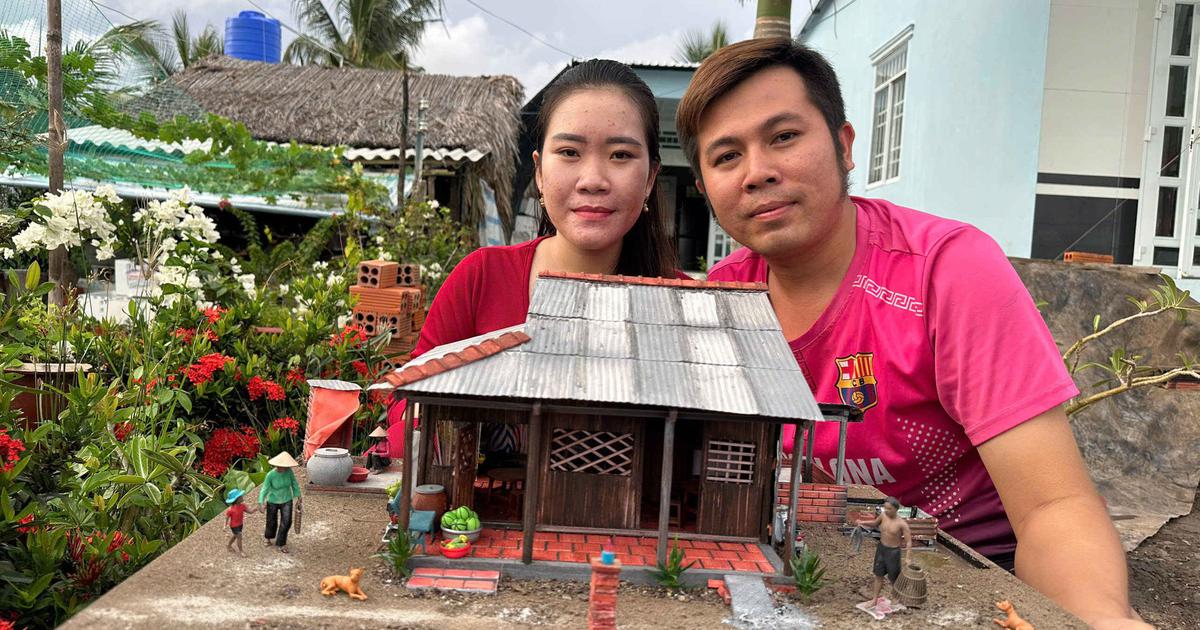 Vợ chồng miền T&acirc;y lưu giữ k&yacute; ức qua những 'căn nh&agrave; thu nhỏ'