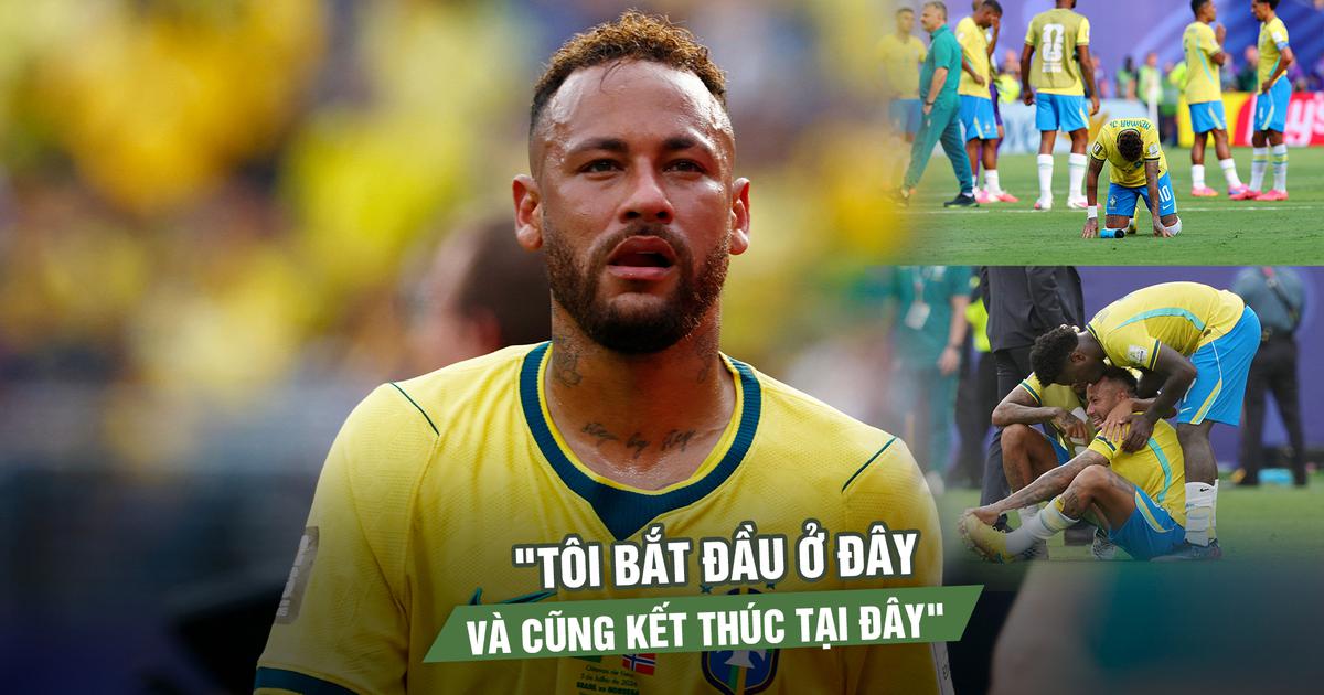 Brazil bị loại sốc, Neymar nghẹn ngào: 'Tôi bắt đầu ở đây và cũng kết thúc tại đây'