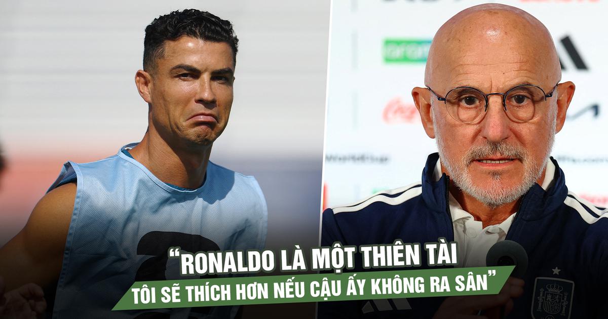 Tây Ban Nha quyết đòi nợ Bồ Đào Nha, HLV De la Fuente thừa nhận: 'Tôi ước Ronaldo không ra sân'