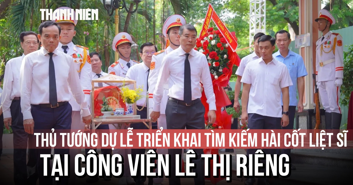 Thủ tướng dự lễ triển khai tìm kiếm hài cốt liệt sĩ tại Công viên Lê Thị Riêng