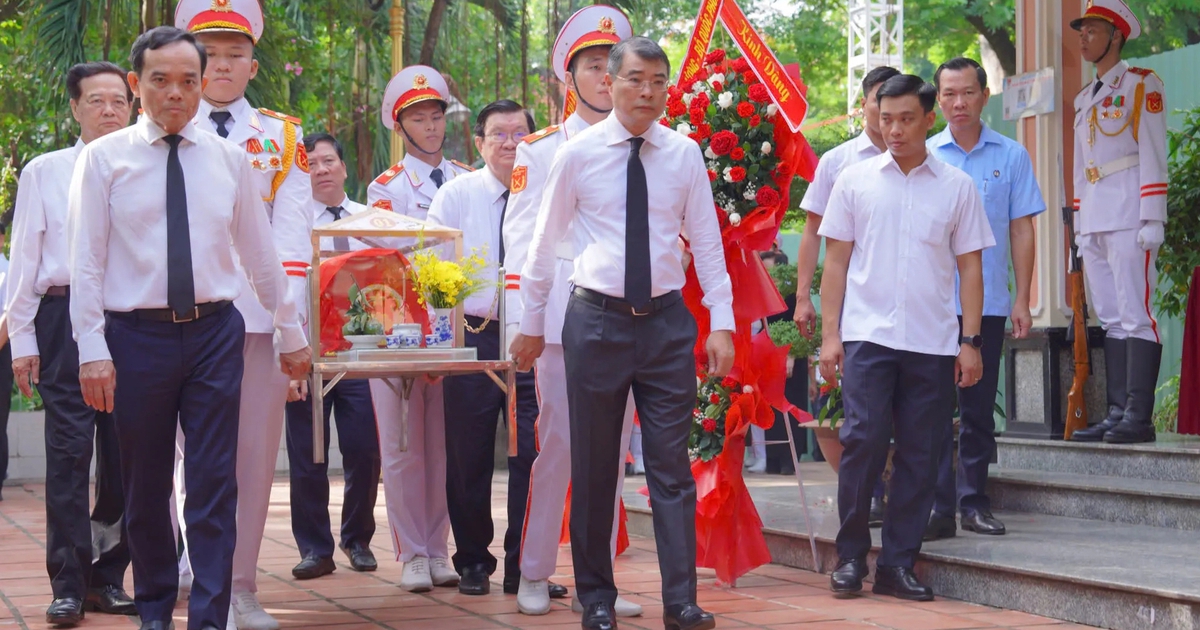 Toàn cảnh lễ triển khai tìm kiếm hài cốt liệt sĩ tại công viên Lê Thị Riêng