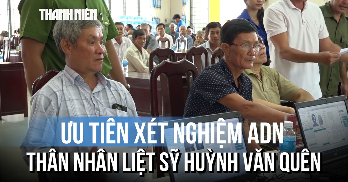 Lấy mẫu ADN cho thân nhân liệt sĩ Huỳnh Văn Quên: Sự sẻ chia ấm áp nơi phòng chờ lấy mẫu