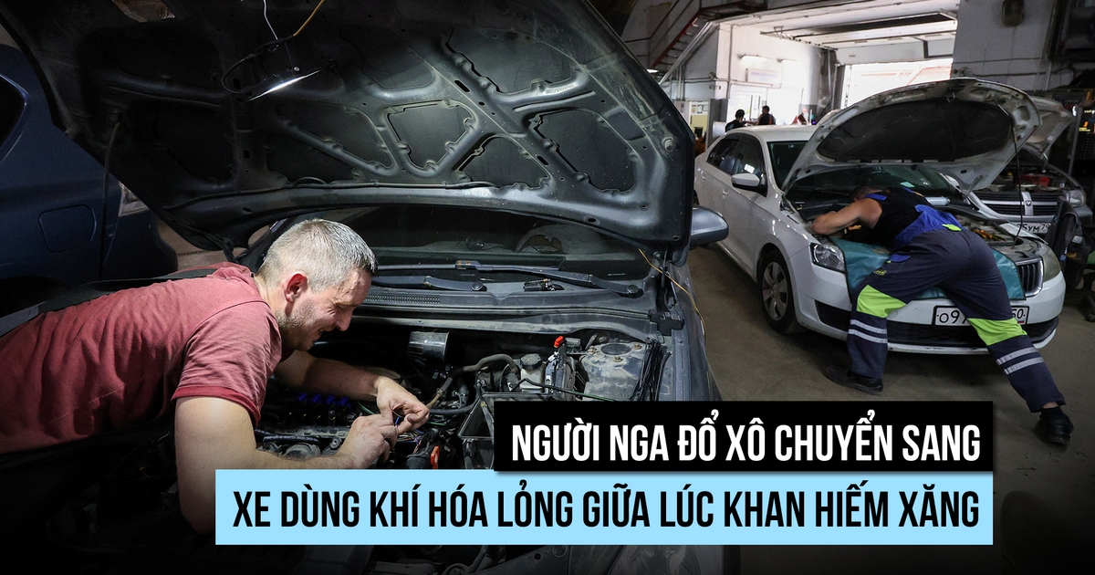 Khan hiếm xăng, nhiều người Nga vội 'độ' xe để sử dụng khí hóa lỏng
