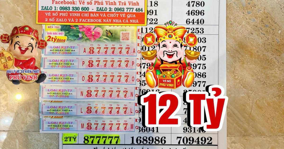 Mua v&eacute; c&oacute; d&atilde;y số lạ 877777, người phụ nữ tr&uacute;ng độc đắc 12 tỉ xổ số miền Nam