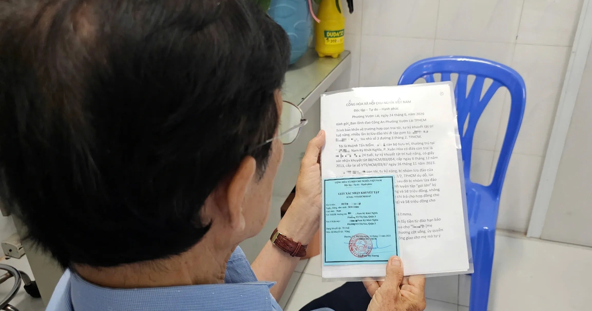 TP.HCM: Công an tiếp nhận đơn tố cáo dấu hiệu lừa đảo người khuyết tật trí tuệ nặng