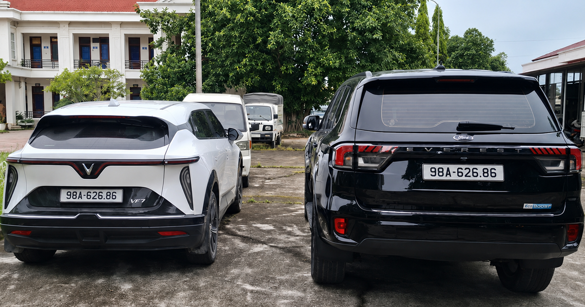 Hai xe gắn chung biển số 'phát lộc' trên đường, tài xế bị phạt 40 triệu đồng