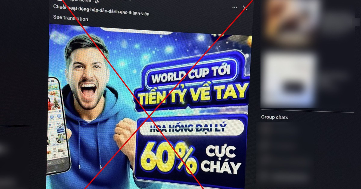 Quảng cáo cờ bạc, cá độ trên Facebook "nóng" theo nhịp World Cup