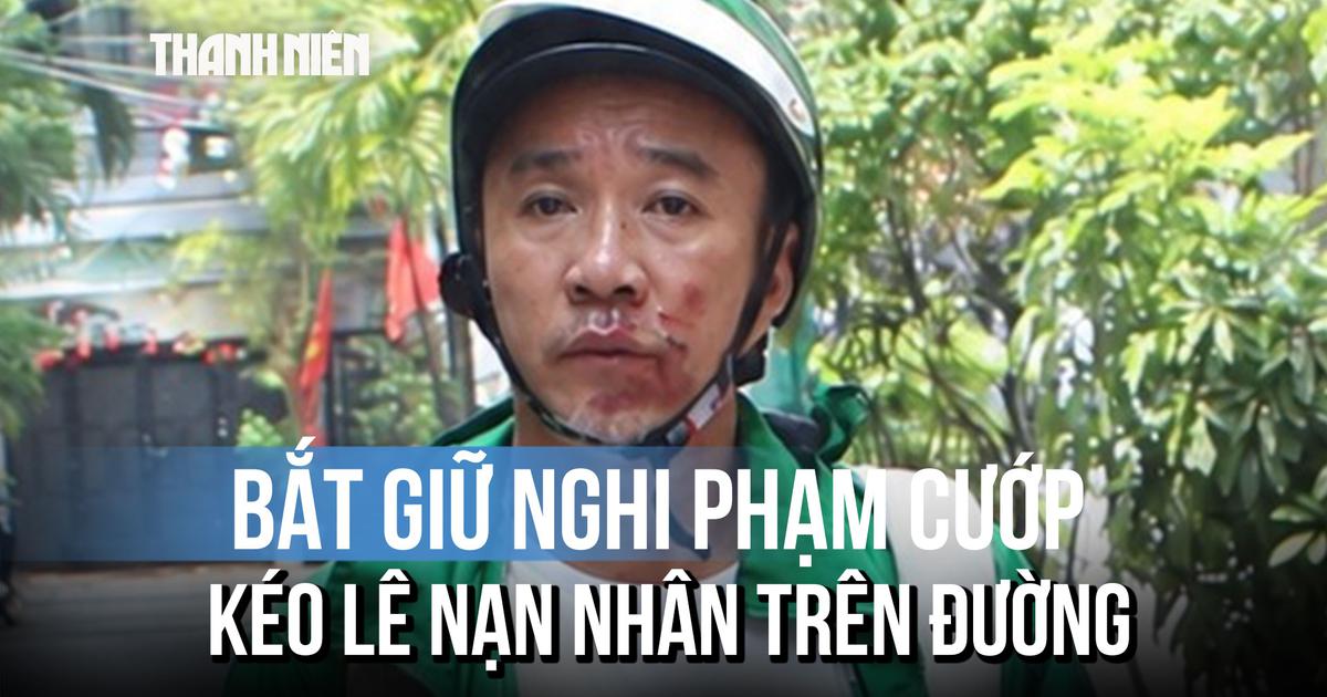 Bắt nóng kẻ cướp giật túi xách, kéo lê nạn nhân trên phố